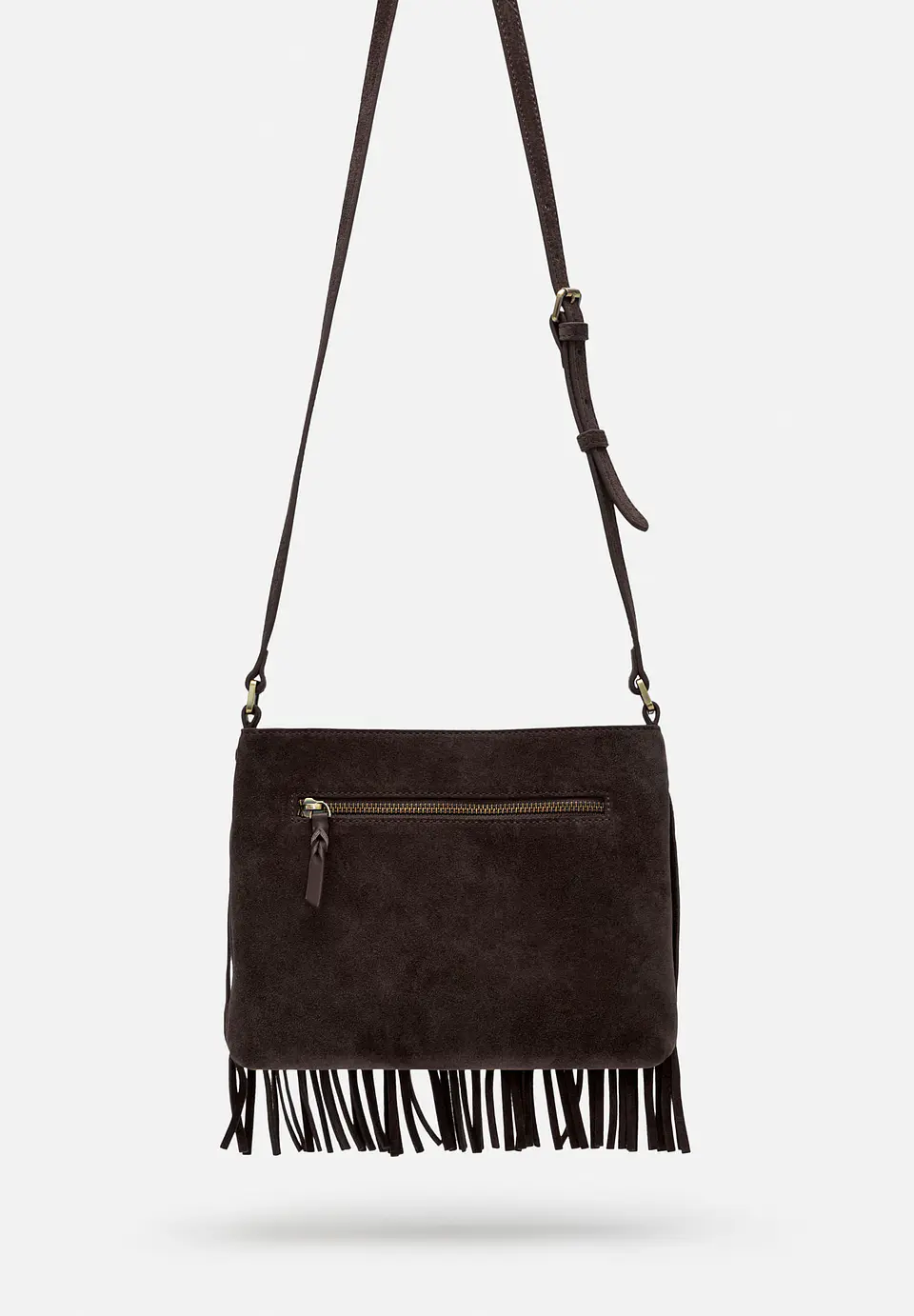 Morral De Gamuza Flecos Boho 8