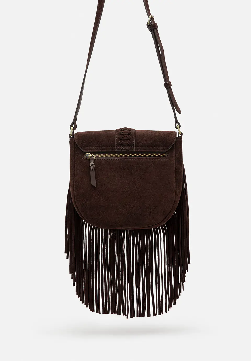 Bandolera De Gamuza Flecos Boho 20