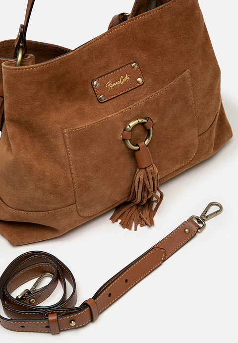 Cartera De Gamuza Flecos Tote