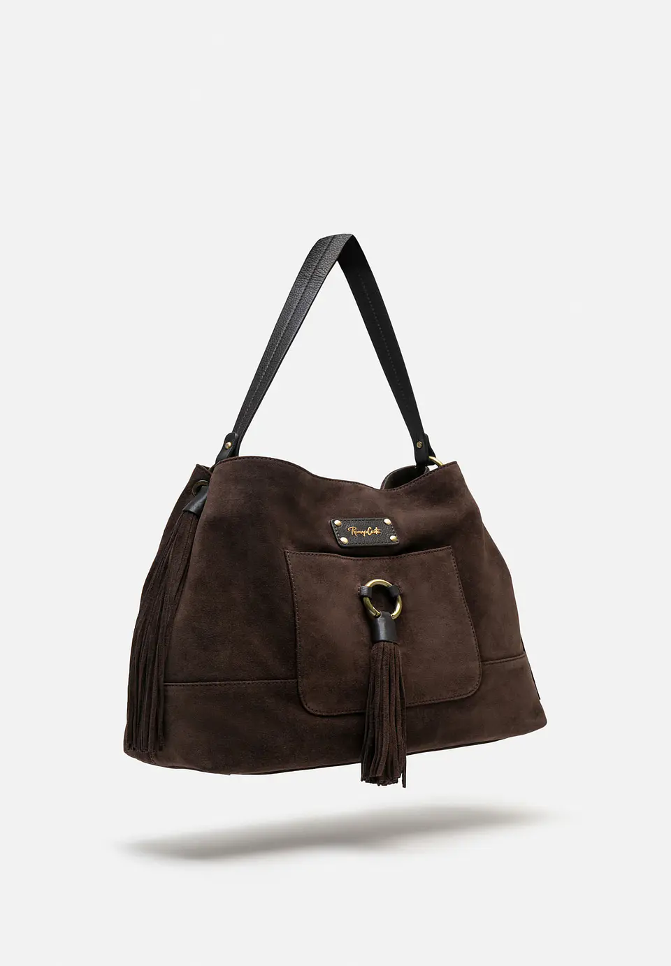 Cartera De Gamuza Flecos Tote 9