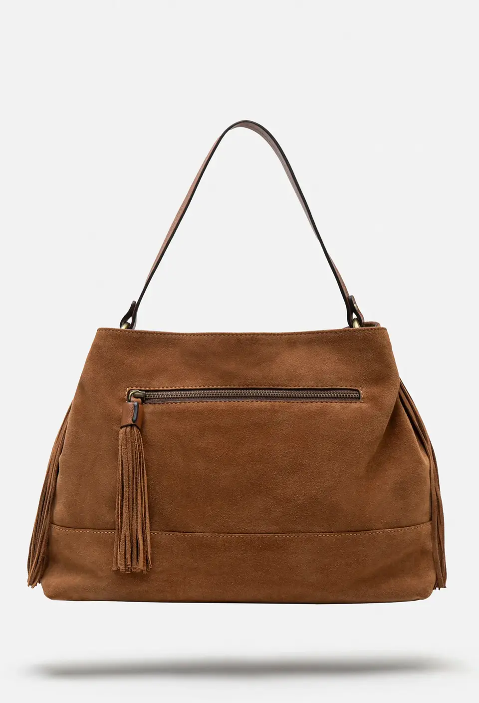 Cartera De Gamuza Flecos Tote 16