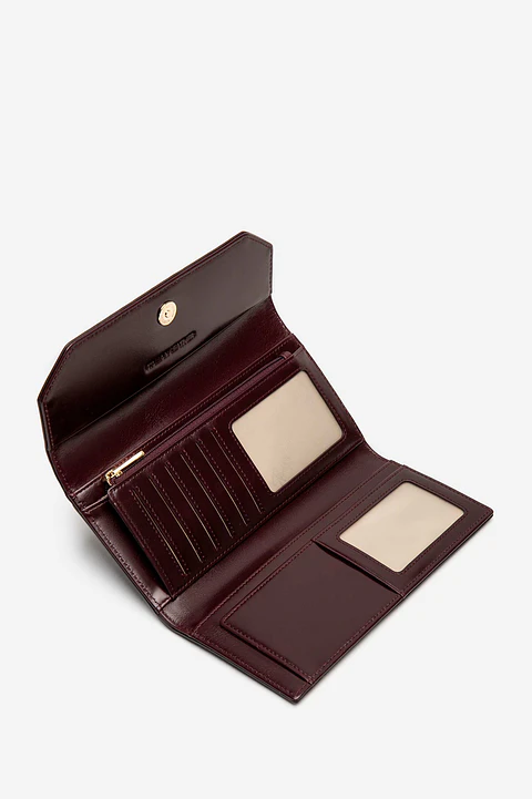 Billetera Cuero Croco Glow