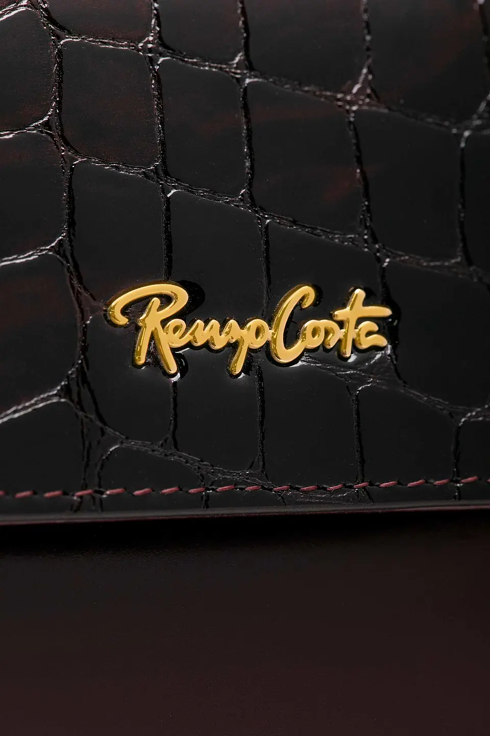 Billetera Cuero Croco Glow 12