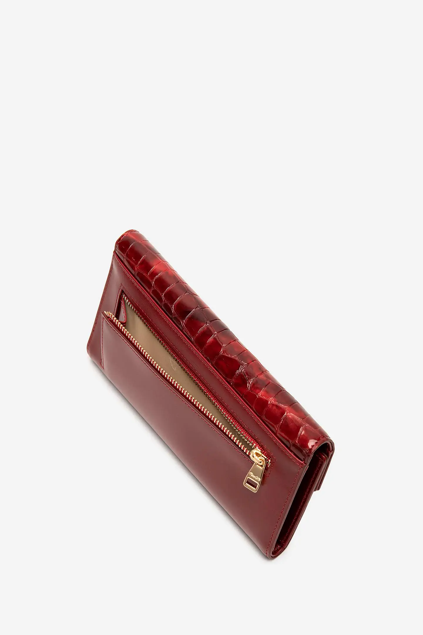 Billetera Cuero Croco Glow 15