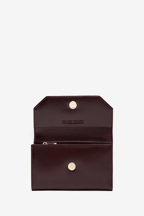 Billetera Cuero Croco Glow Midi