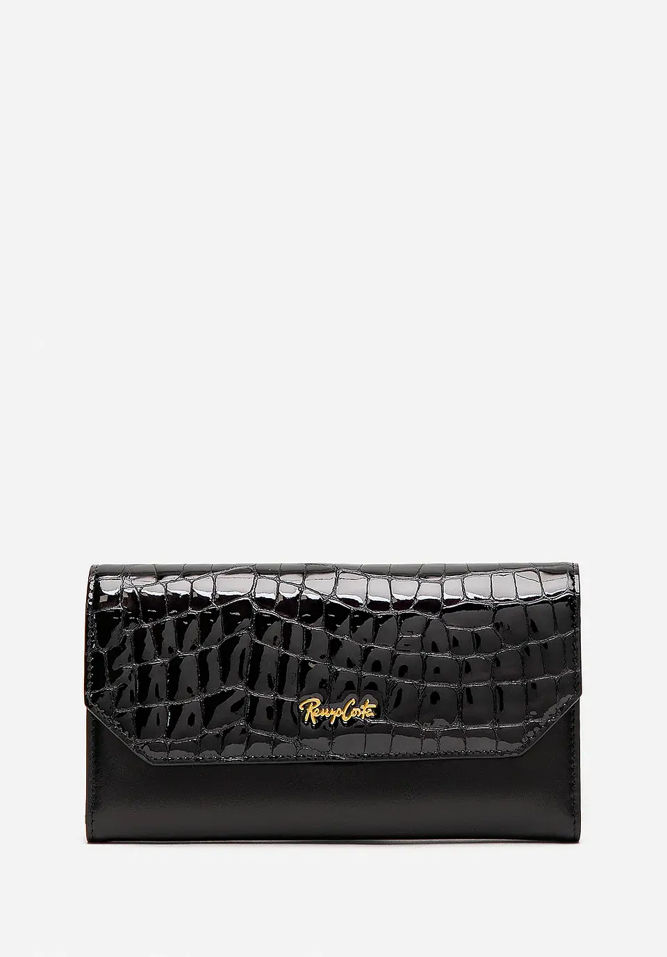 Billetera Cuero Croco Glow 21