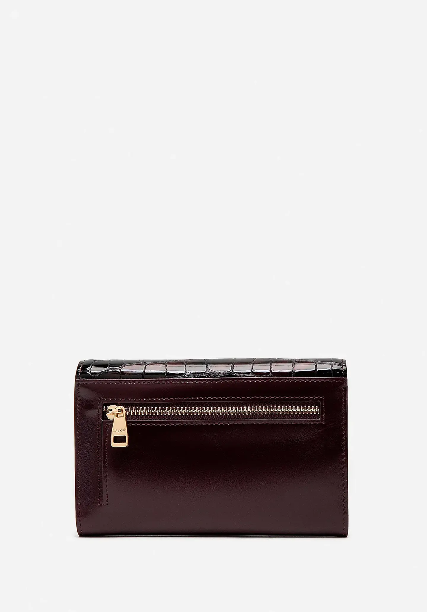 Billetera Cuero Croco Glow Midi 9