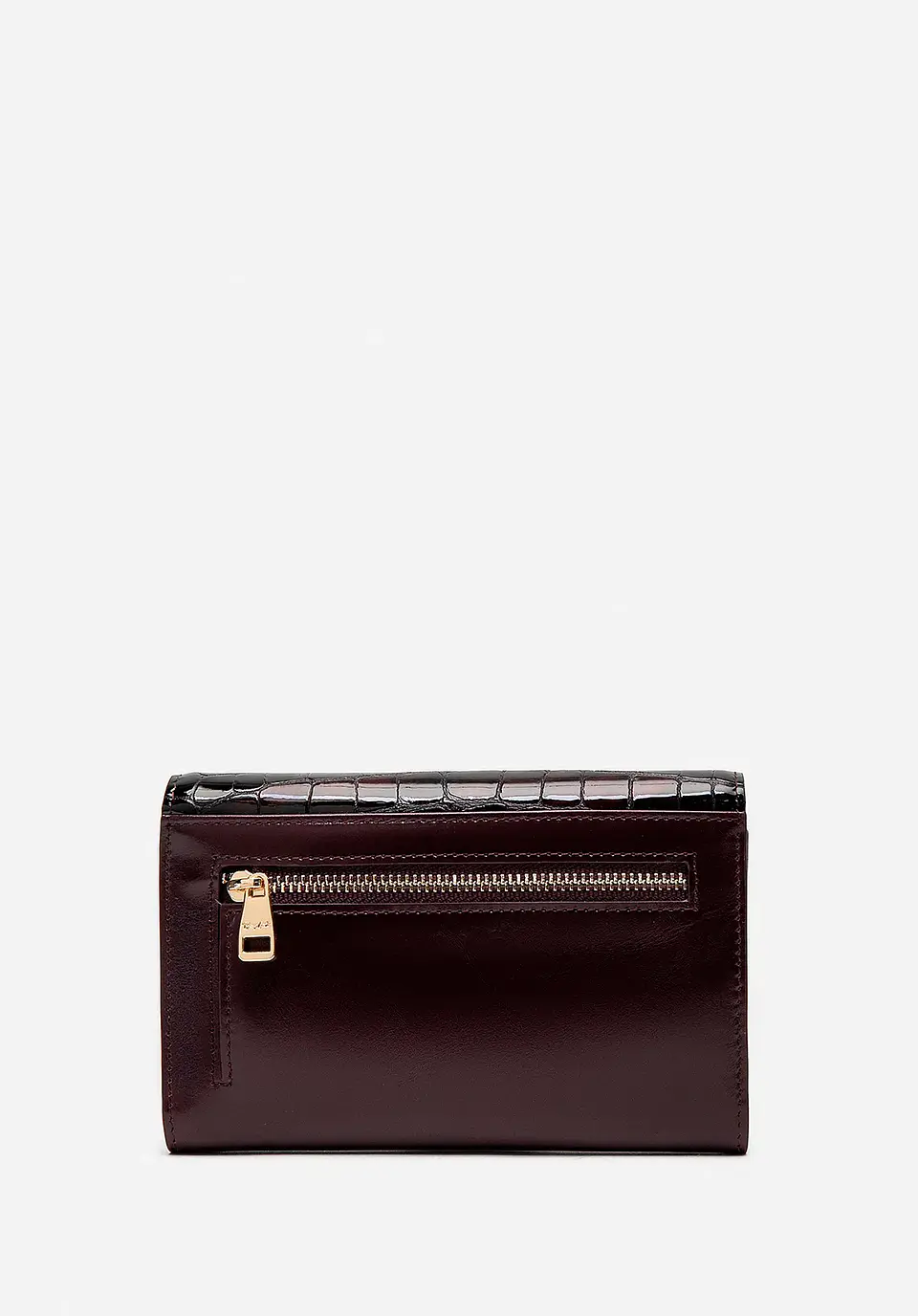 Billetera Cuero Croco Glow Midi 9