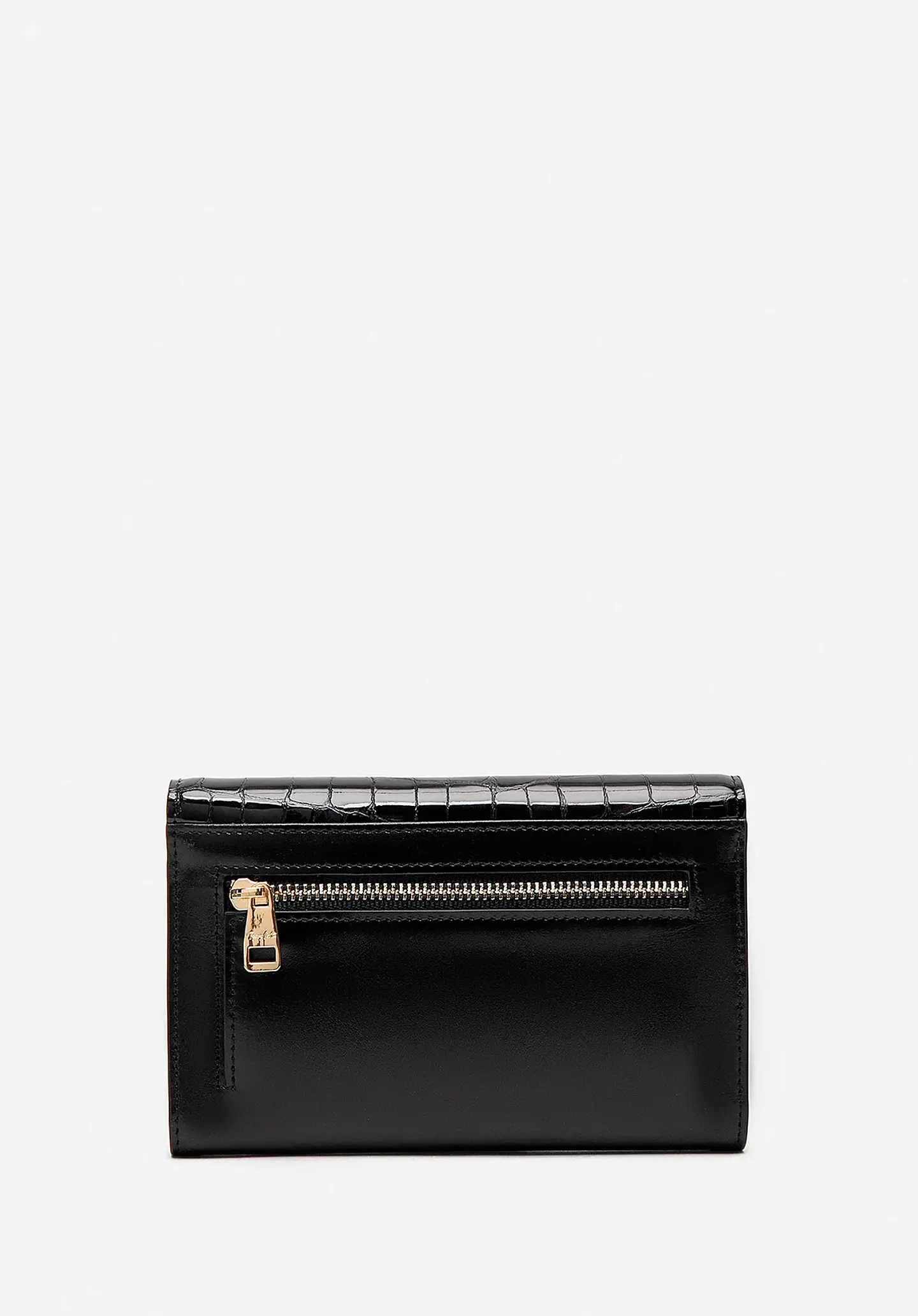 Billetera Cuero Croco Glow Midi 12