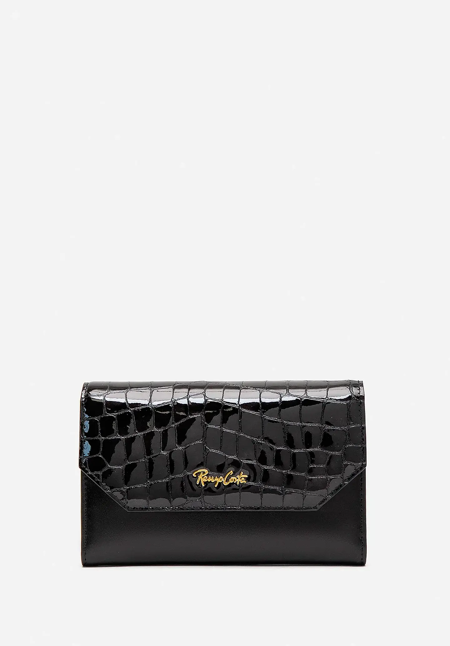 Billetera Cuero Croco Glow Midi 18