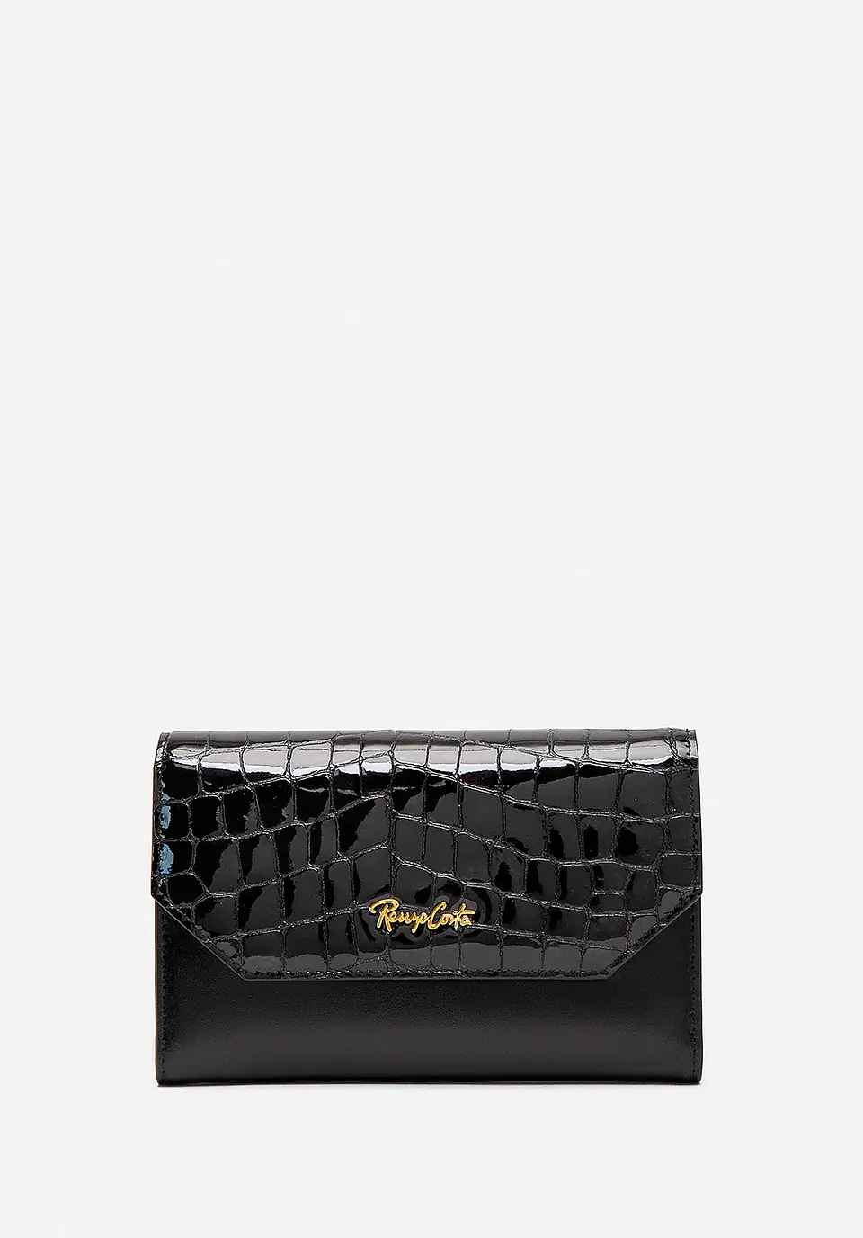 Billetera Cuero Croco Glow Midi 18