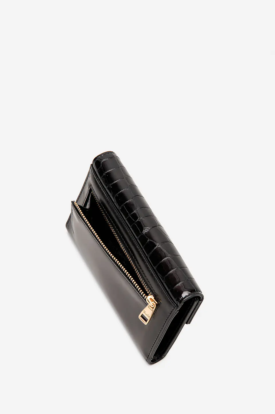 Billetera Cuero Croco Glow Midi 19