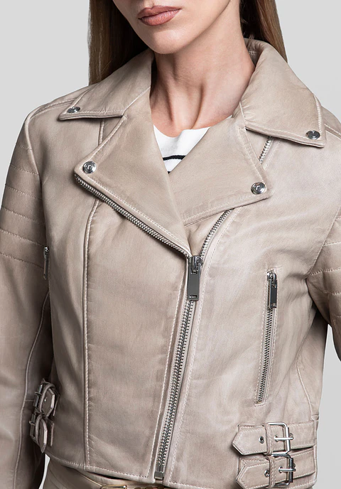 Casaca Cuero Biker Velvet