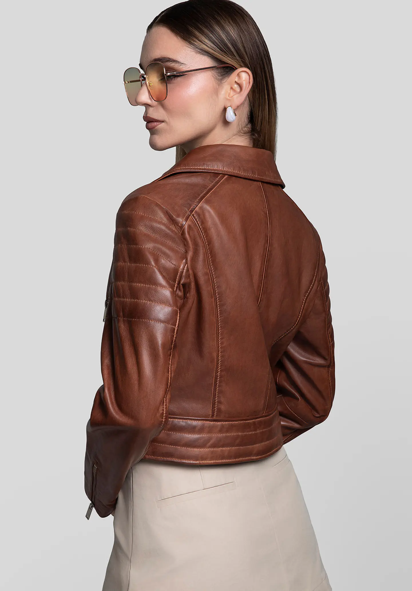 Casaca Cuero Biker Velvet 42