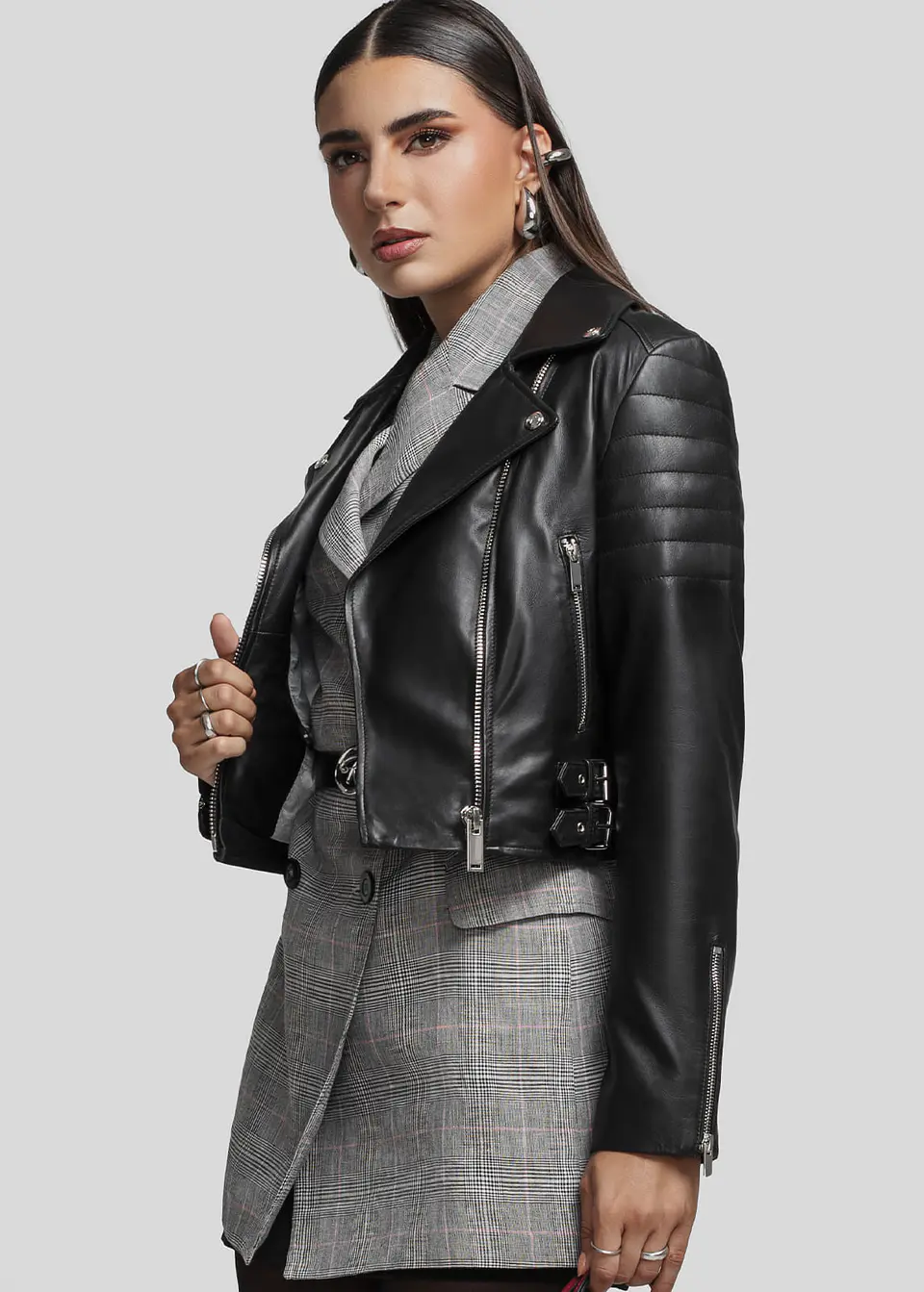 Casaca Cuero Biker Velvet 62