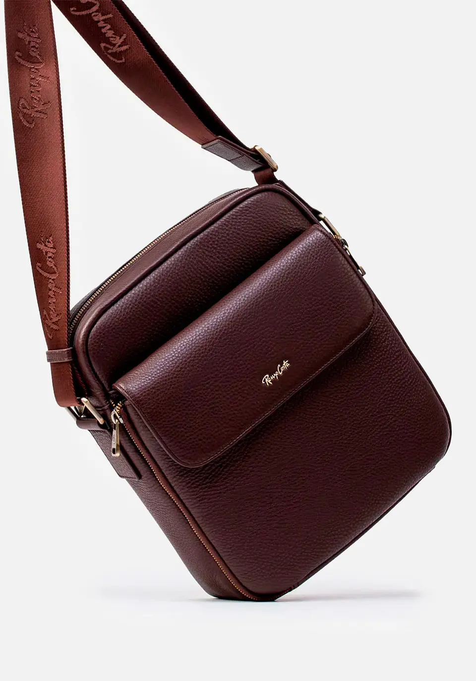 Morral De Estilo Casual En Cuero Grabado 6