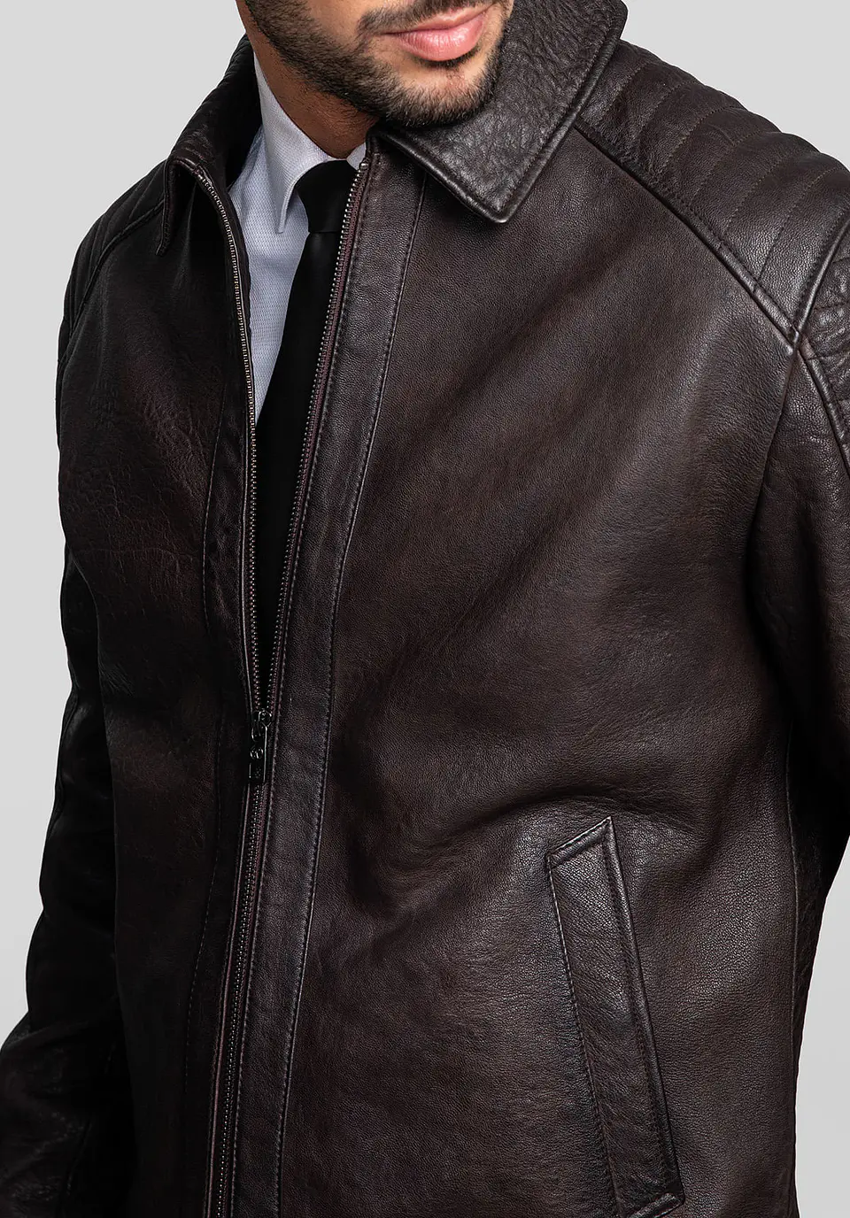 Casaca Cuero Maverick 7