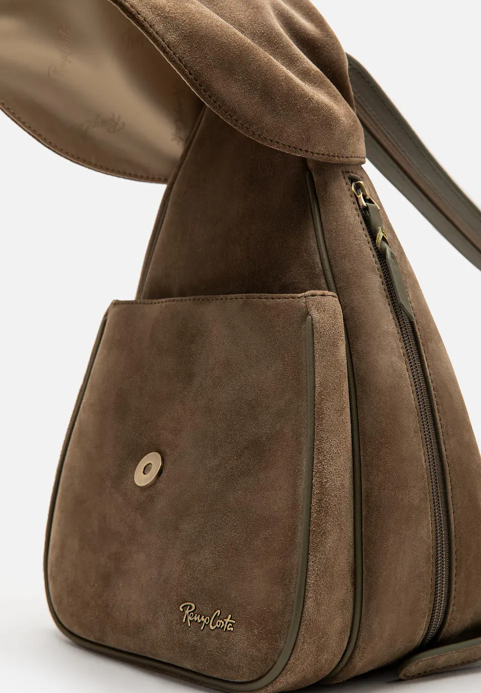 Mochila De Gamuza Flecos Boho 3