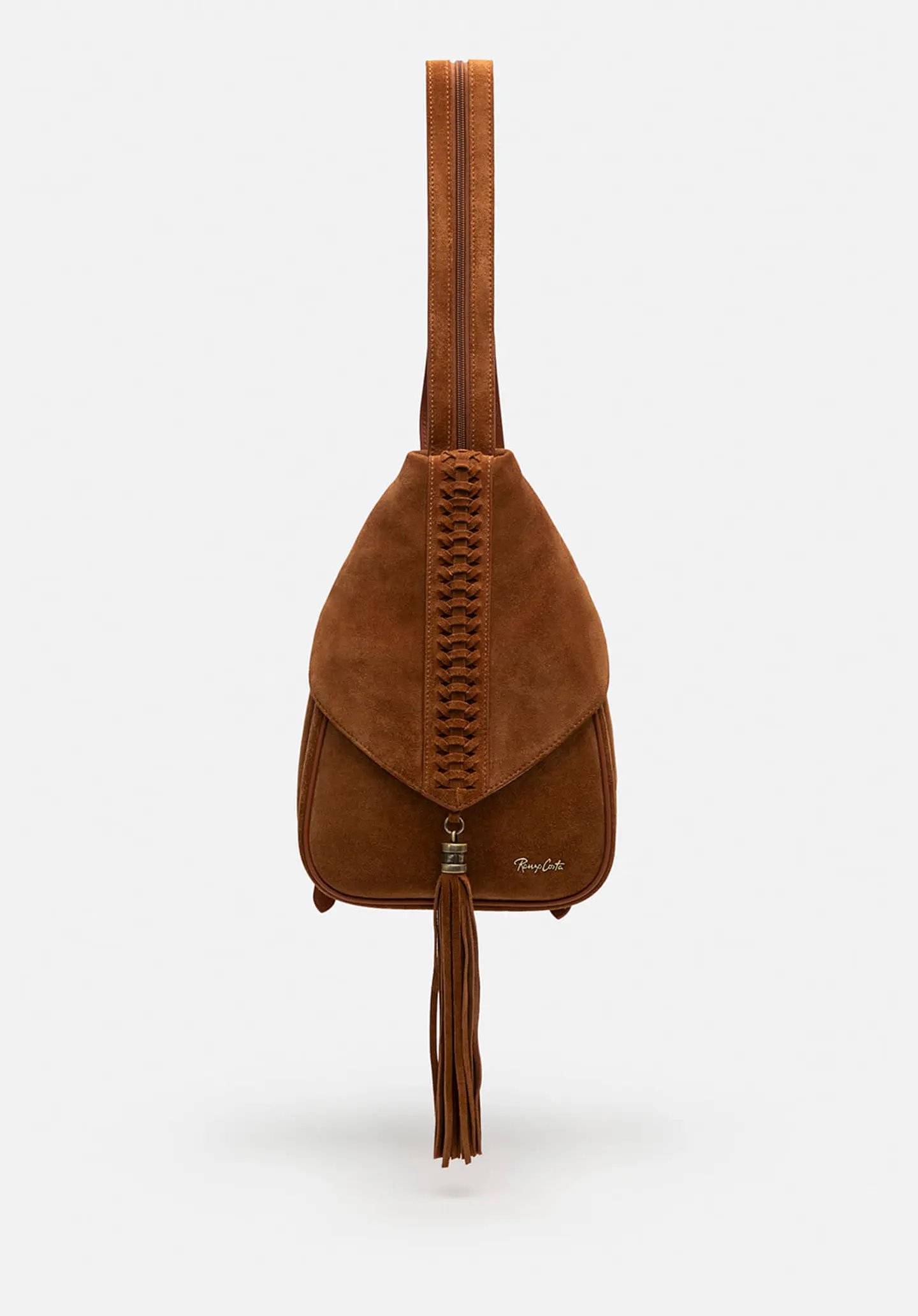 Mochila De Gamuza Flecos Boho 4