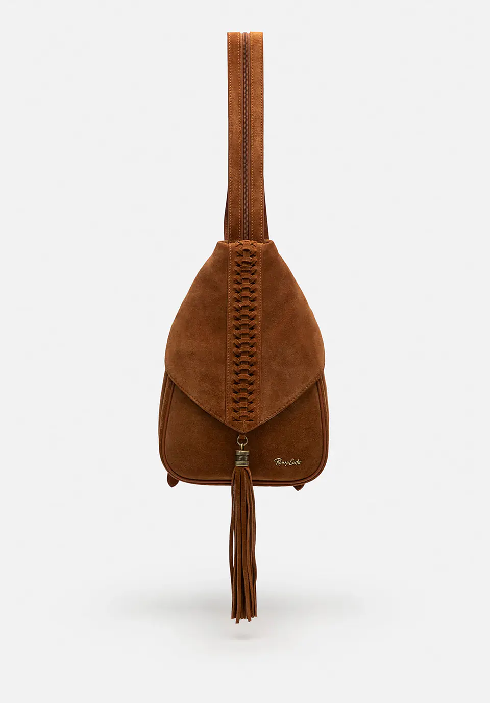 Mochila De Gamuza Flecos Boho 4