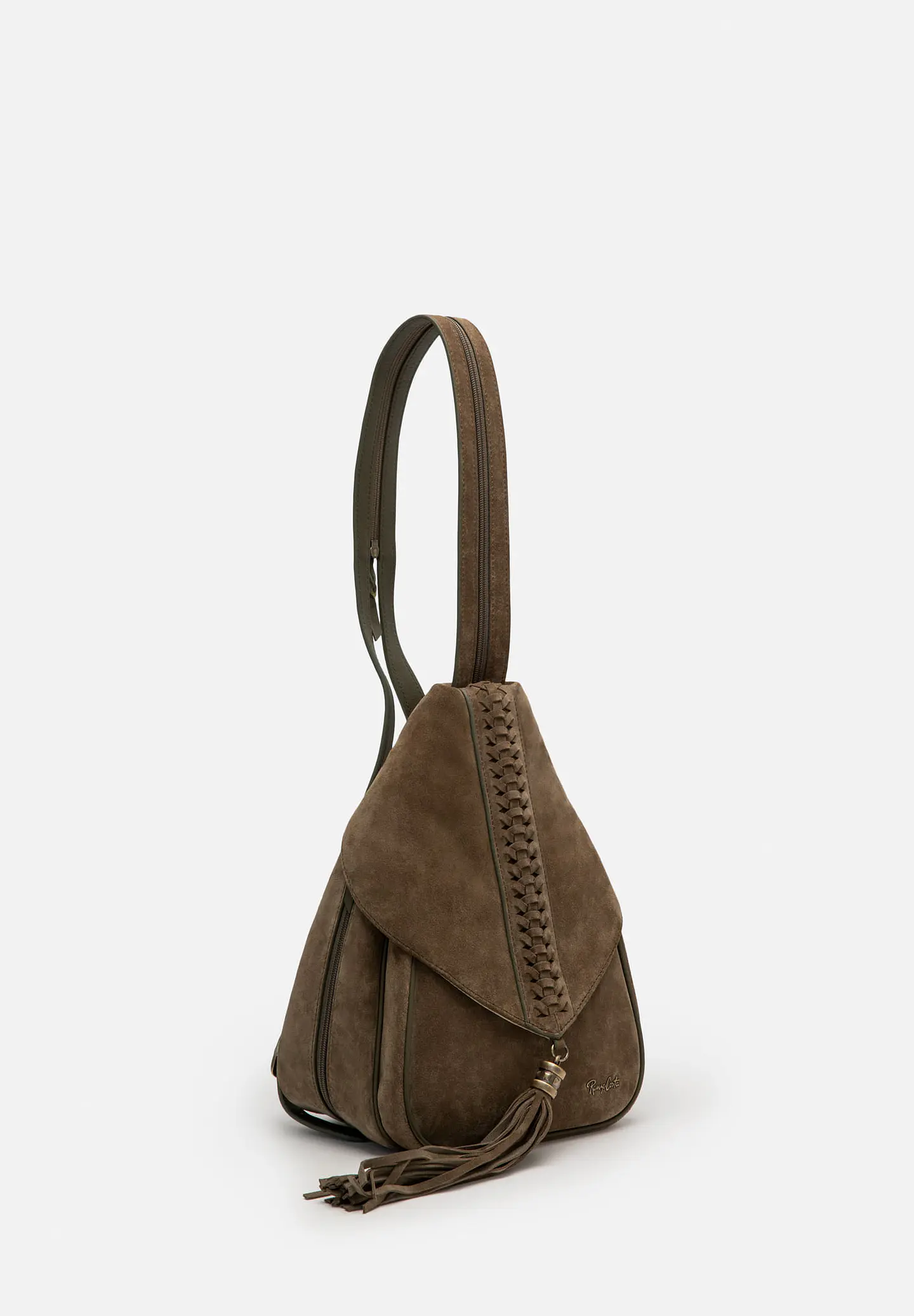 Mochila De Gamuza Flecos Boho 6