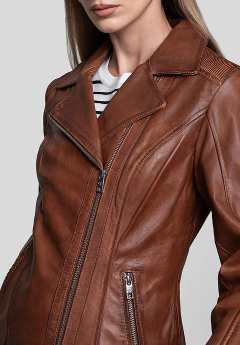 Casaca Cuero Biker Pulse