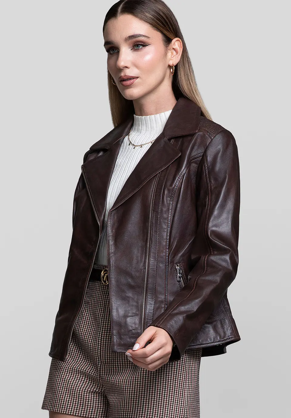 Casaca Cuero Biker Pulse 19