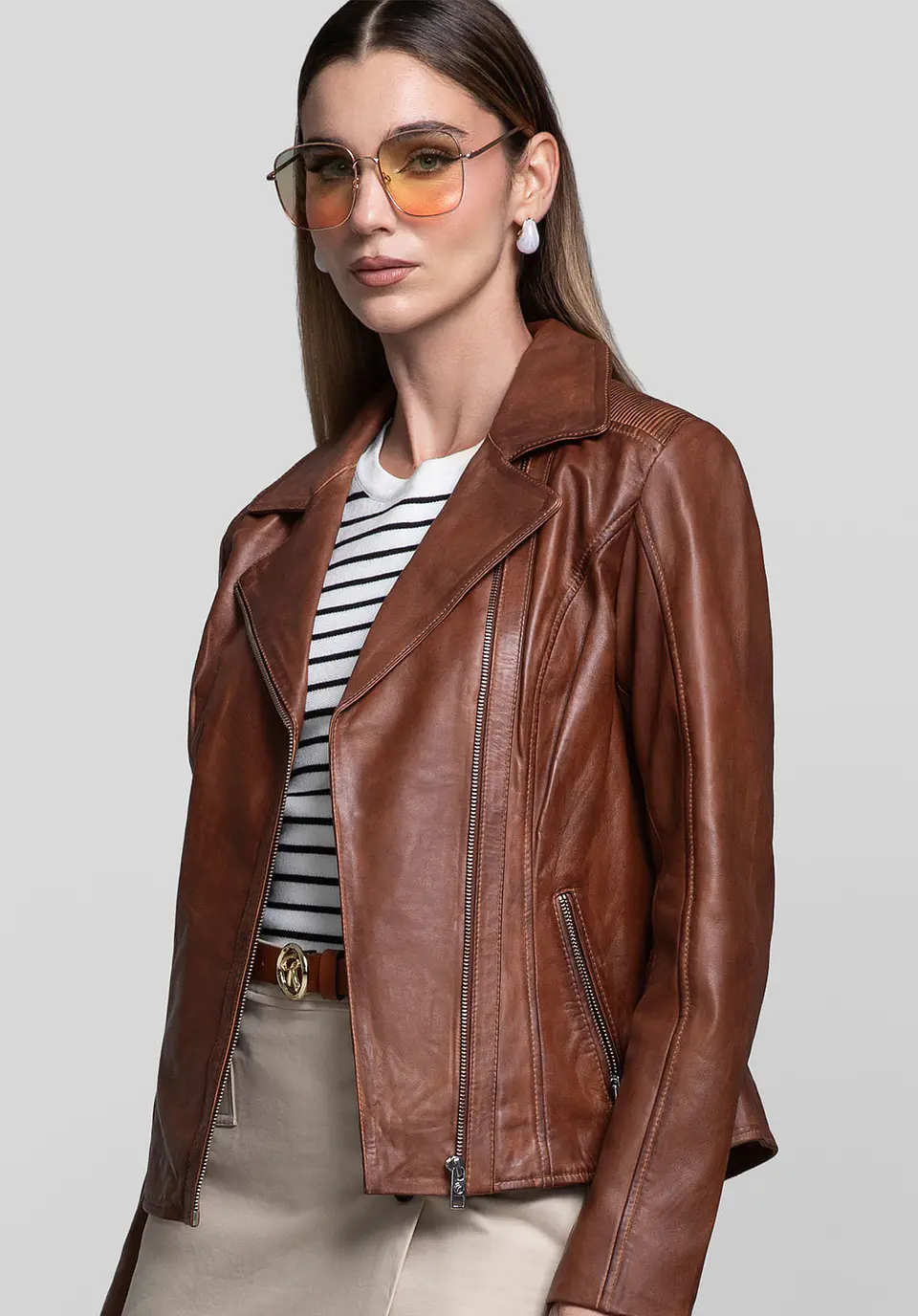 Casaca Cuero Biker Pulse 29