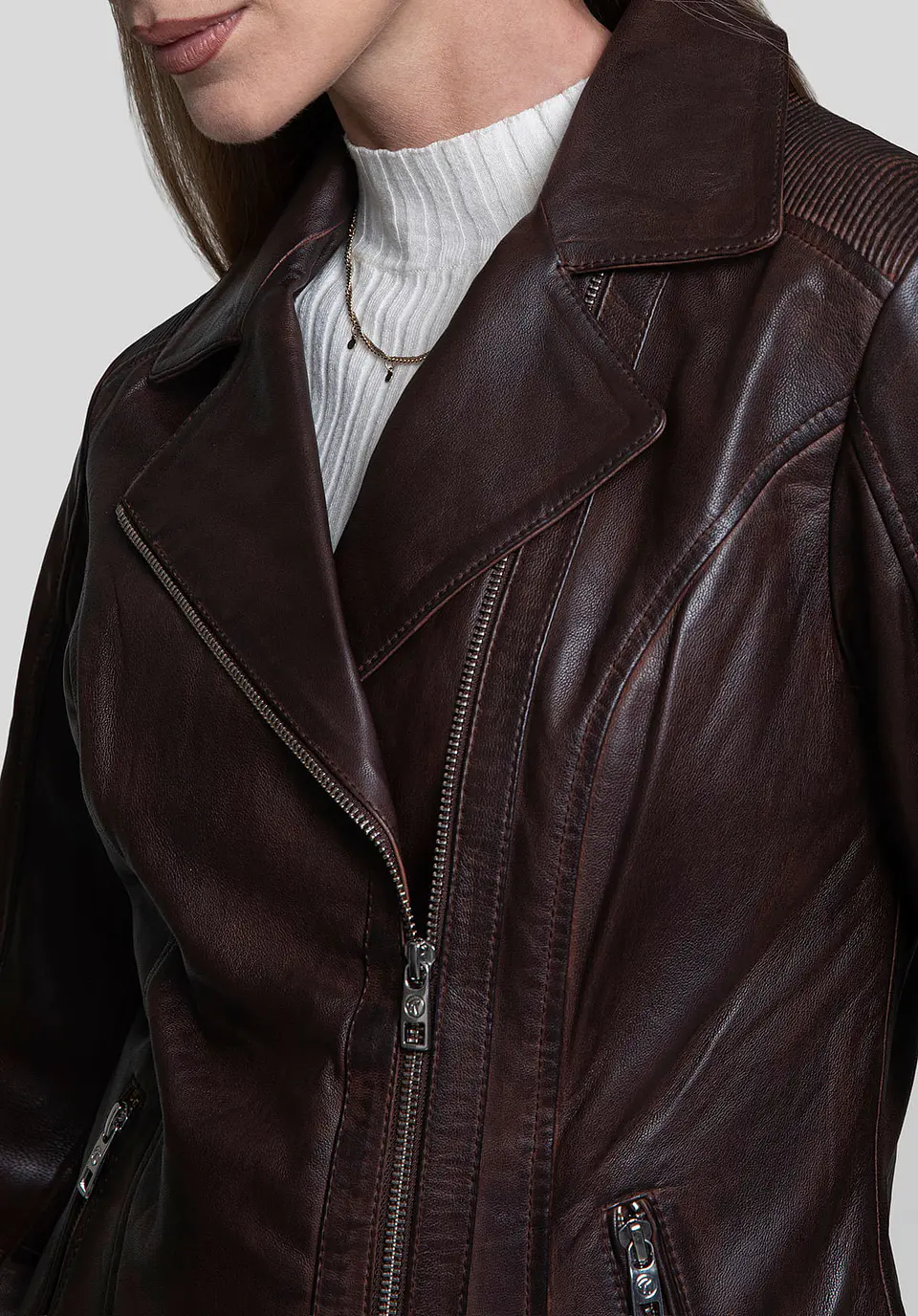 Casaca Cuero Biker Pulse 30
