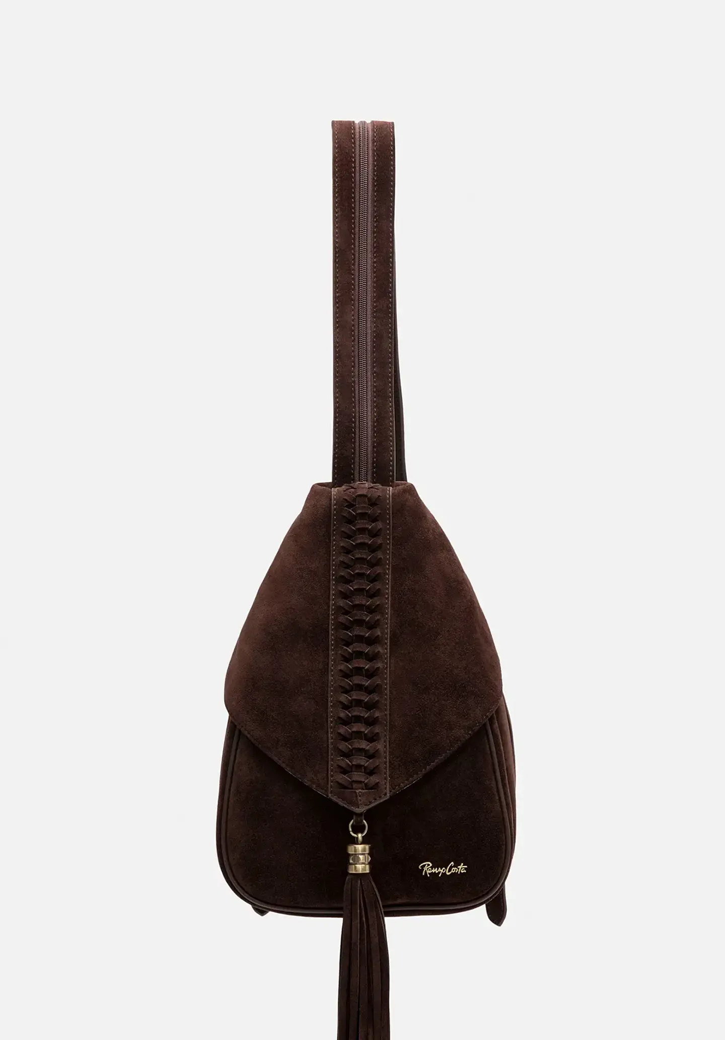 Mochila De Gamuza Flecos Boho 19