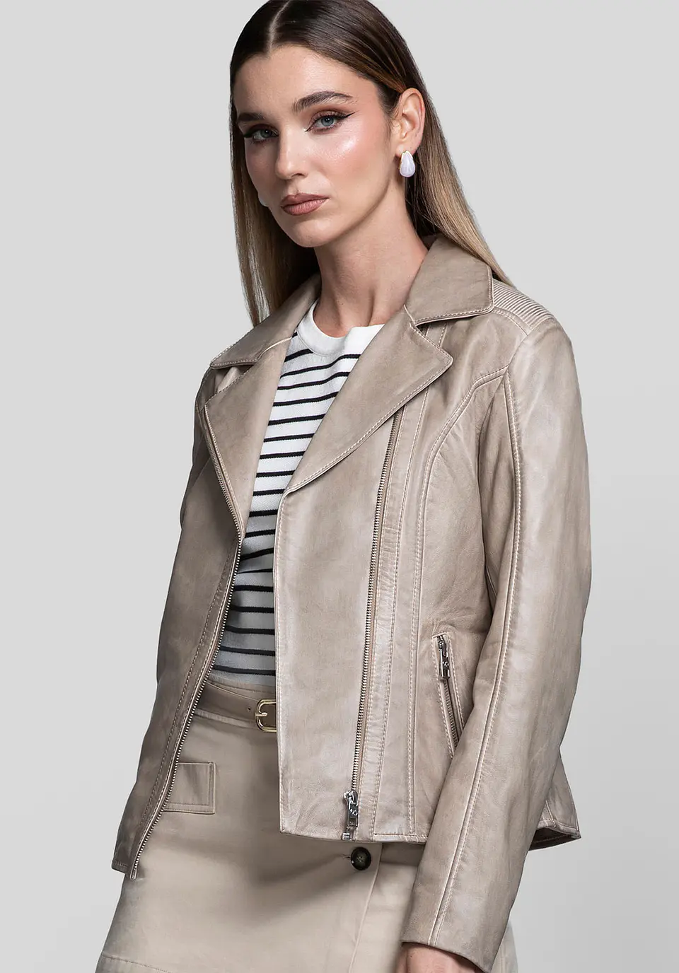 Casaca Cuero Biker Pulse 77
