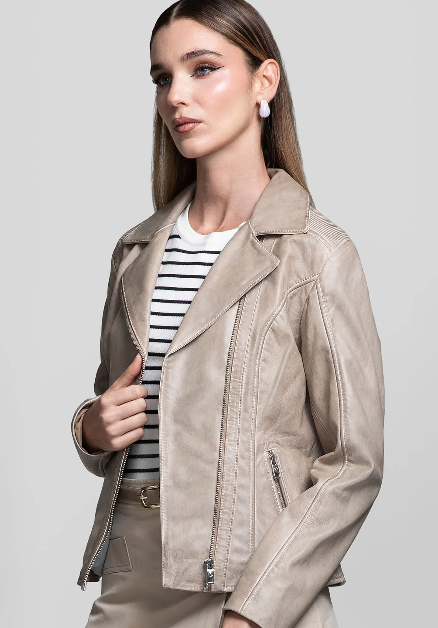 Casaca Cuero Biker Pulse 82