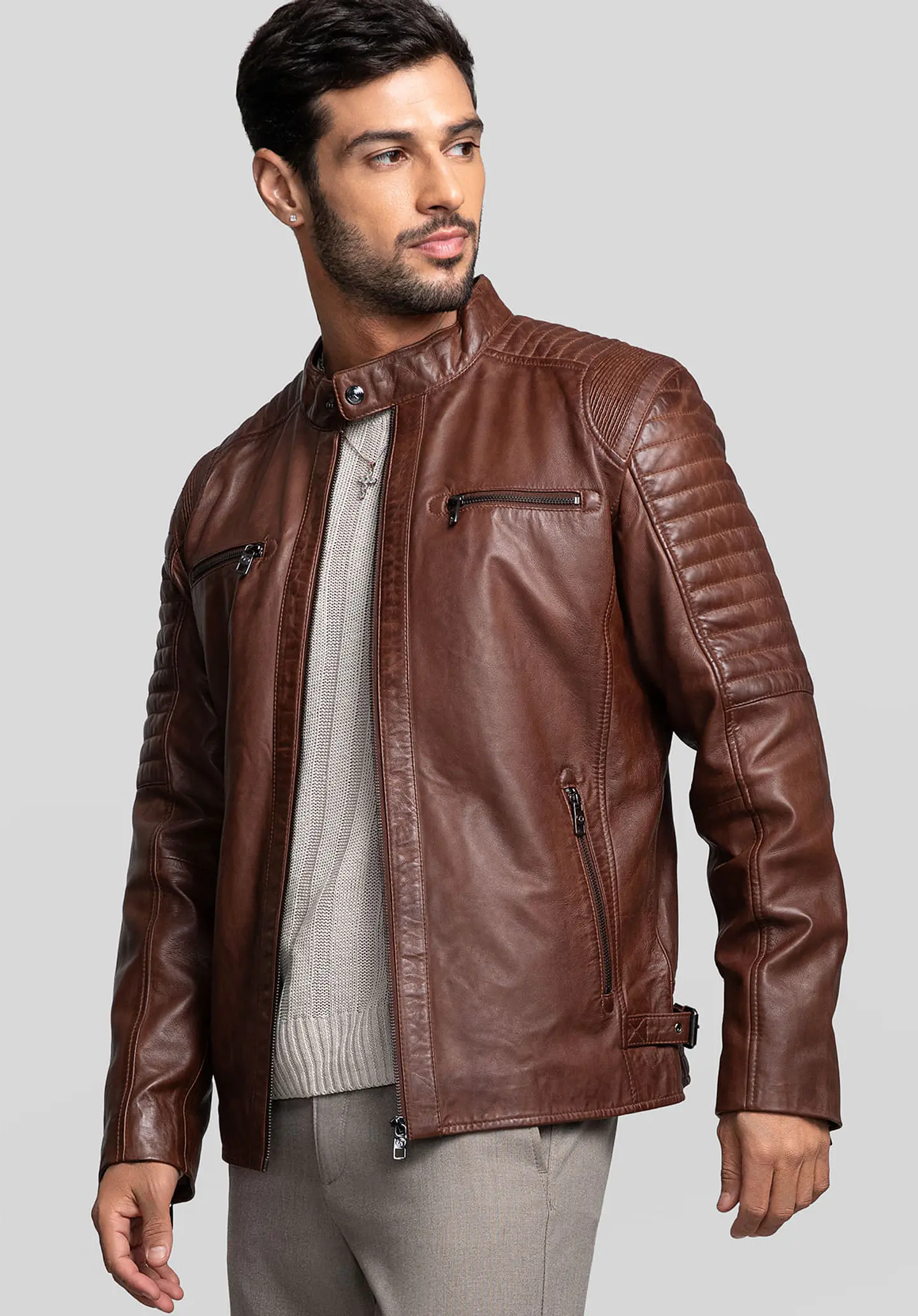 Casaca Cuero Rider X 9