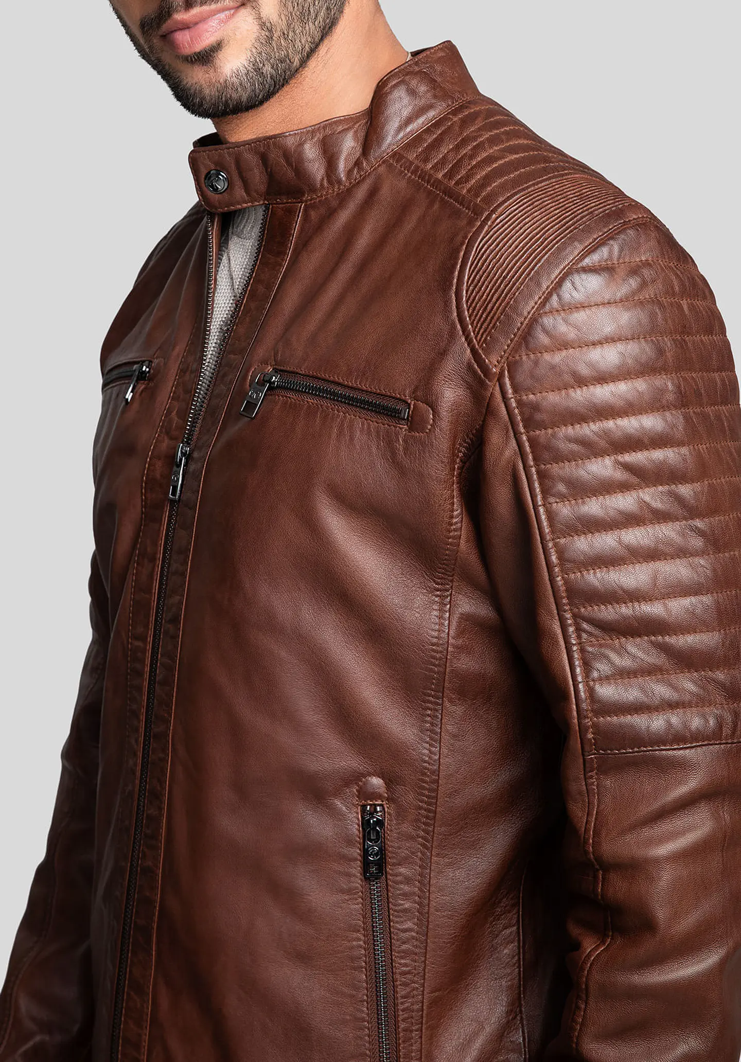 Casaca Cuero Rider X 23