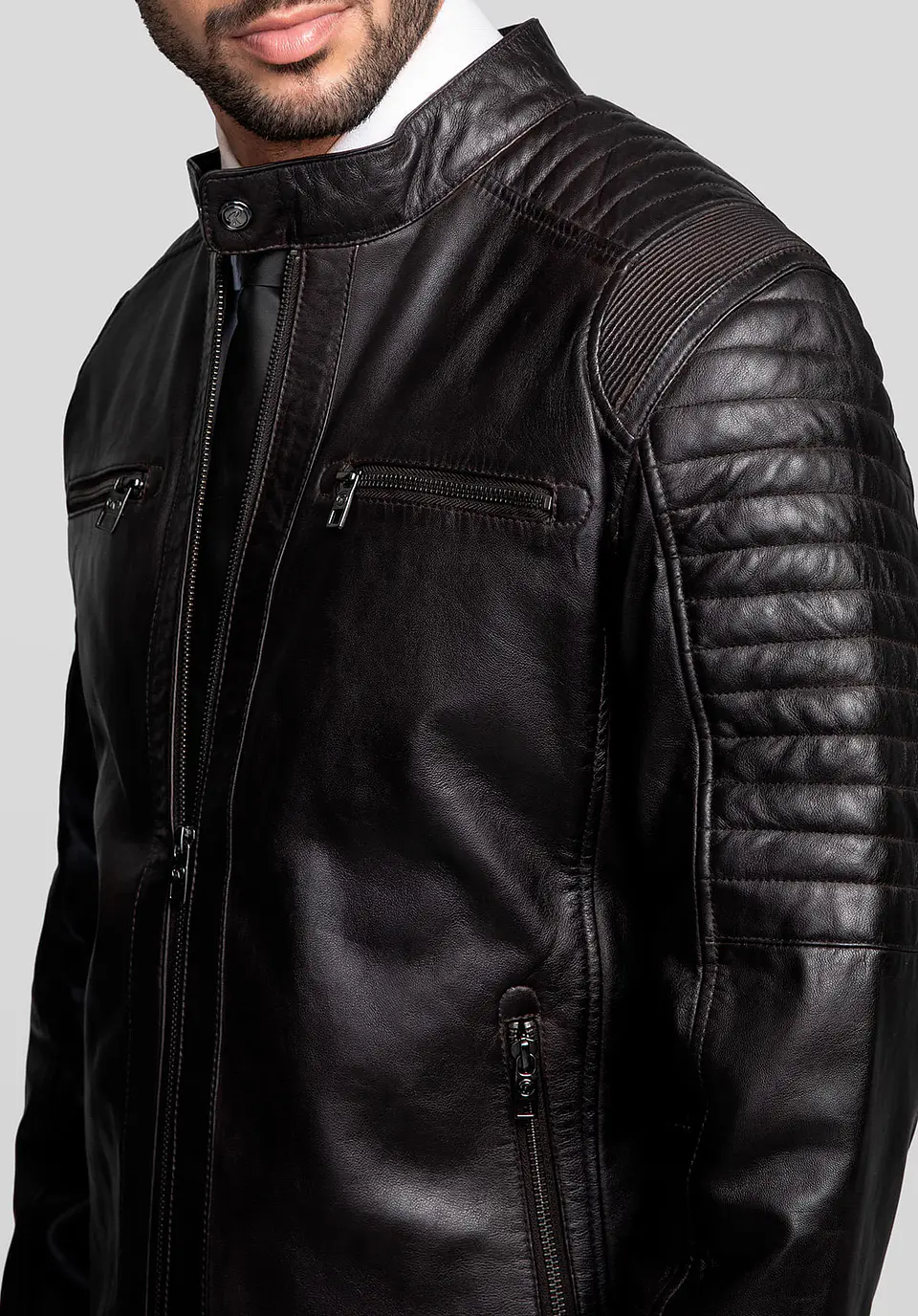 Casaca Cuero Rider X 55