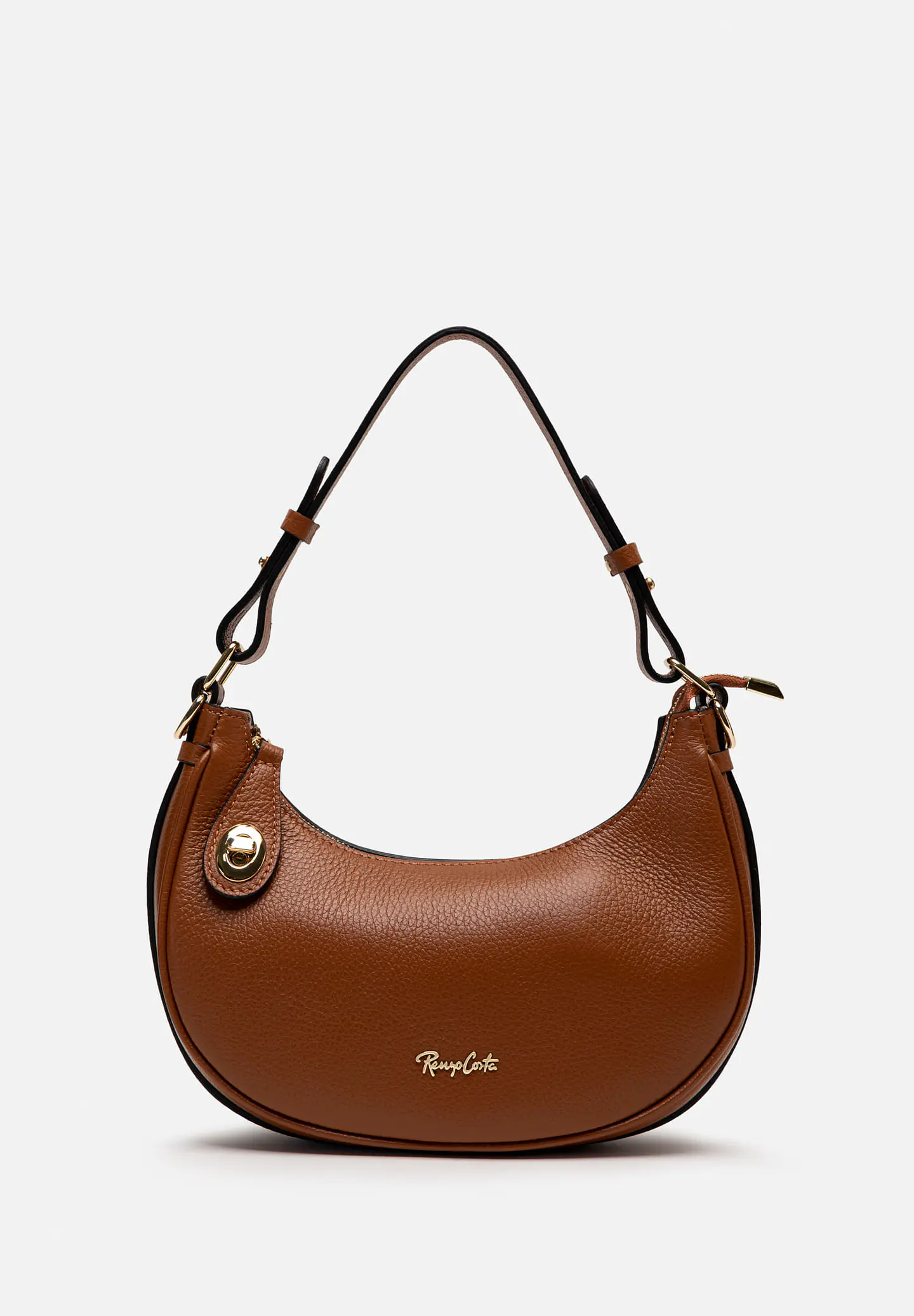Cartera De Cuero Hobo Curve 5