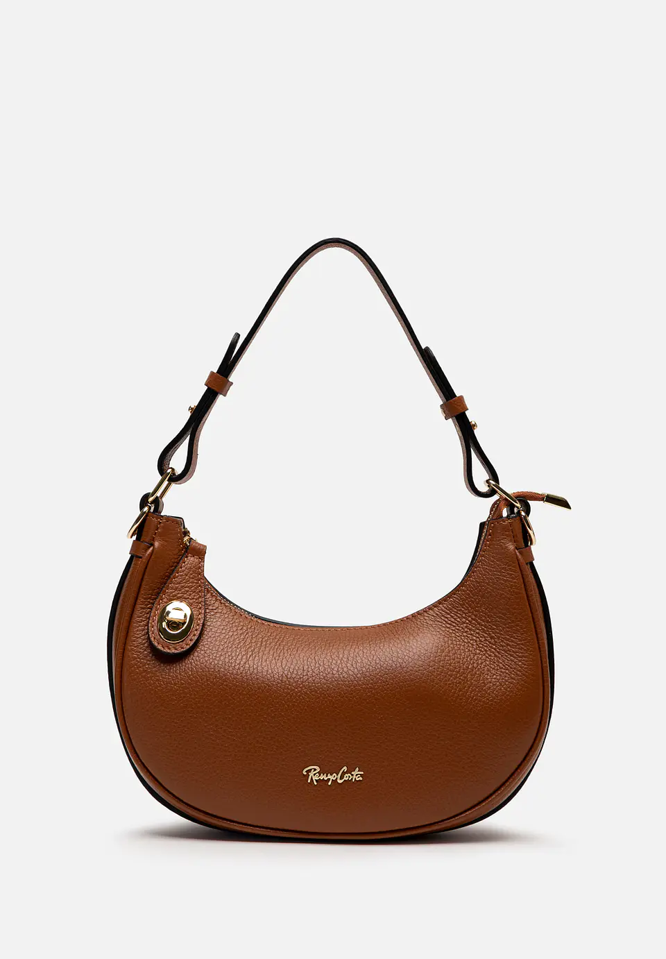 Cartera De Cuero Hobo Curve 5