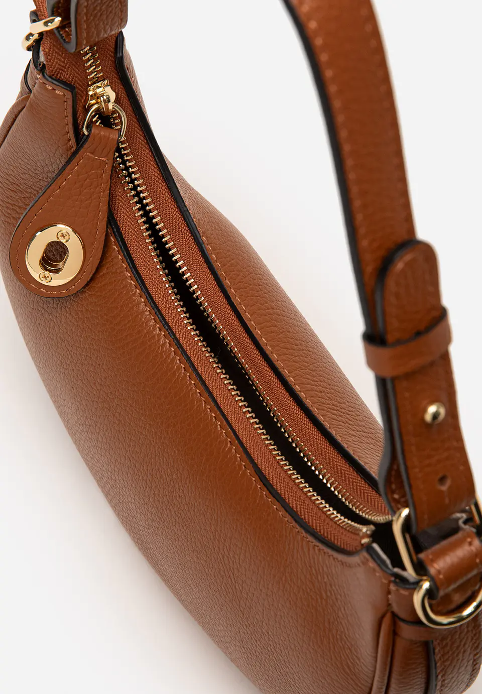 Cartera De Cuero Hobo Curve 11