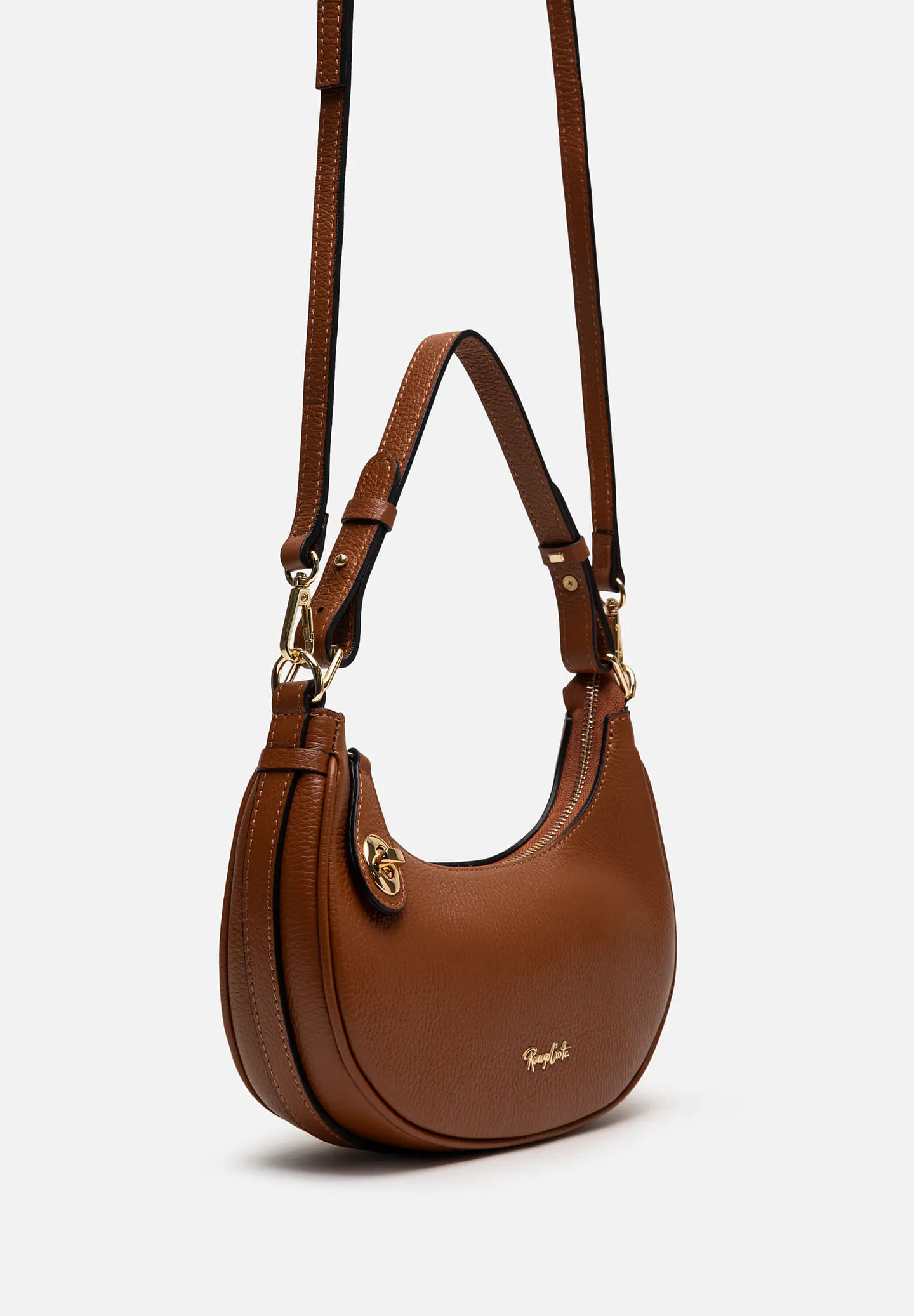 Cartera De Cuero Hobo Curve 13