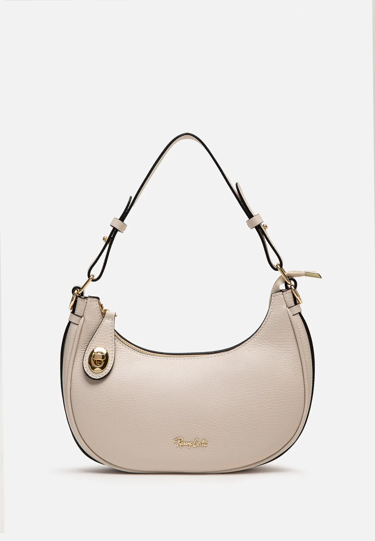 Cartera De Cuero Hobo Curve 19