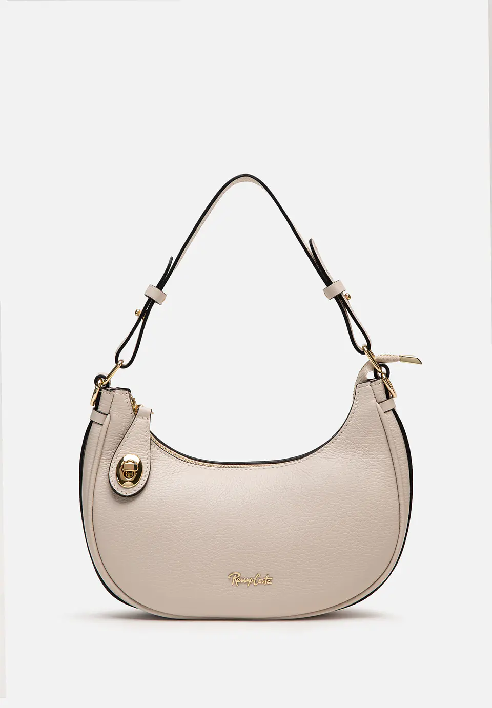 Cartera De Cuero Hobo Curve 19