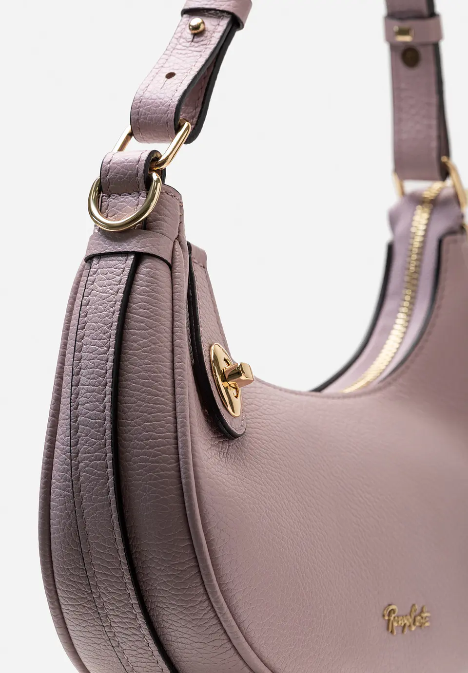 Cartera De Cuero Hobo Curve 20