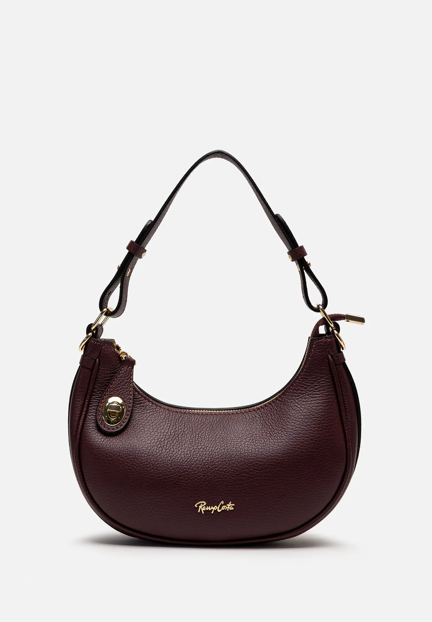 Cartera De Cuero Hobo Curve 27