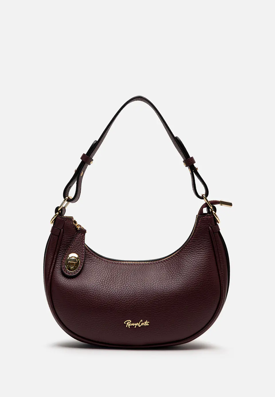 Cartera De Cuero Hobo Curve 27