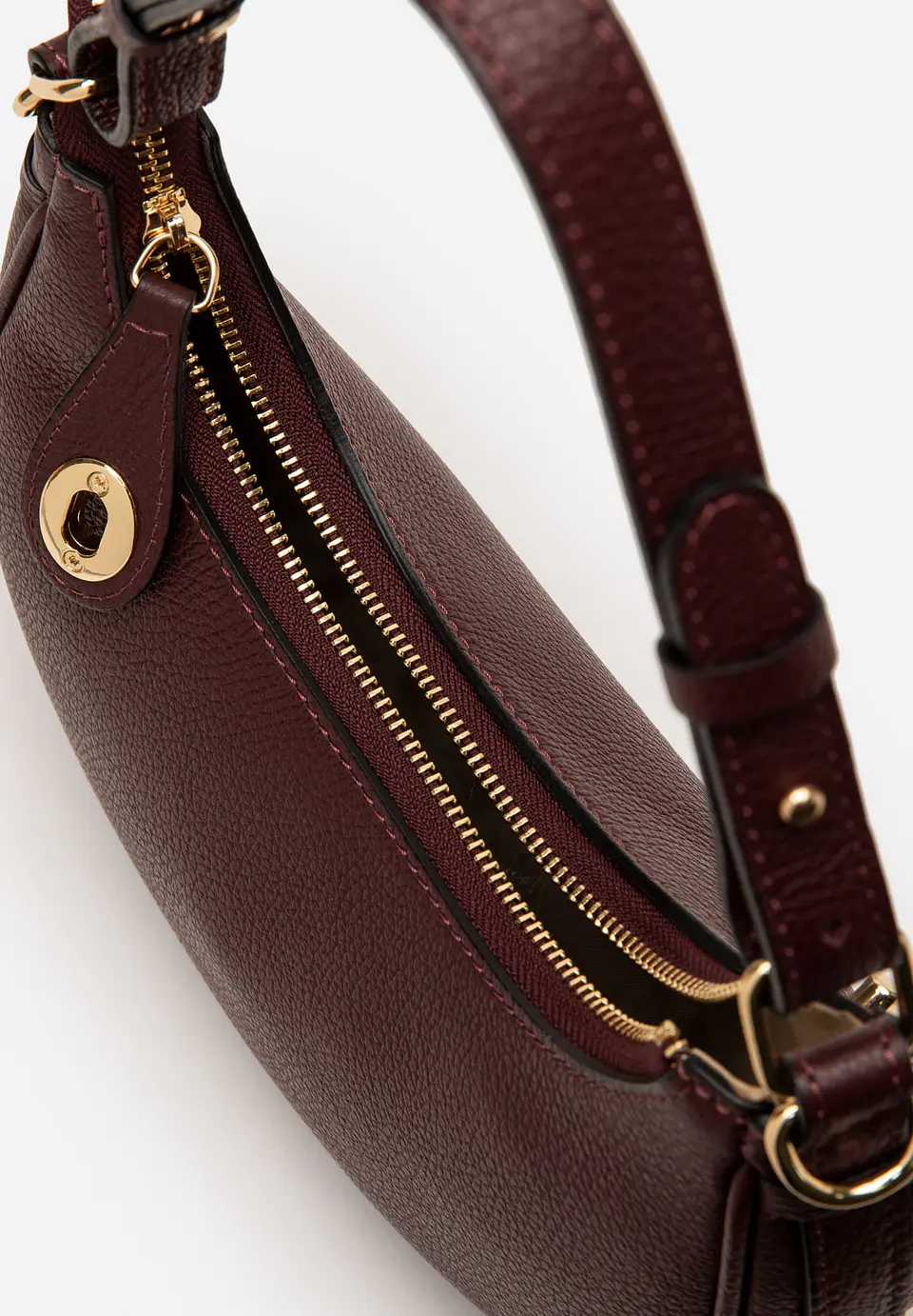 Cartera De Cuero Hobo Curve 28
