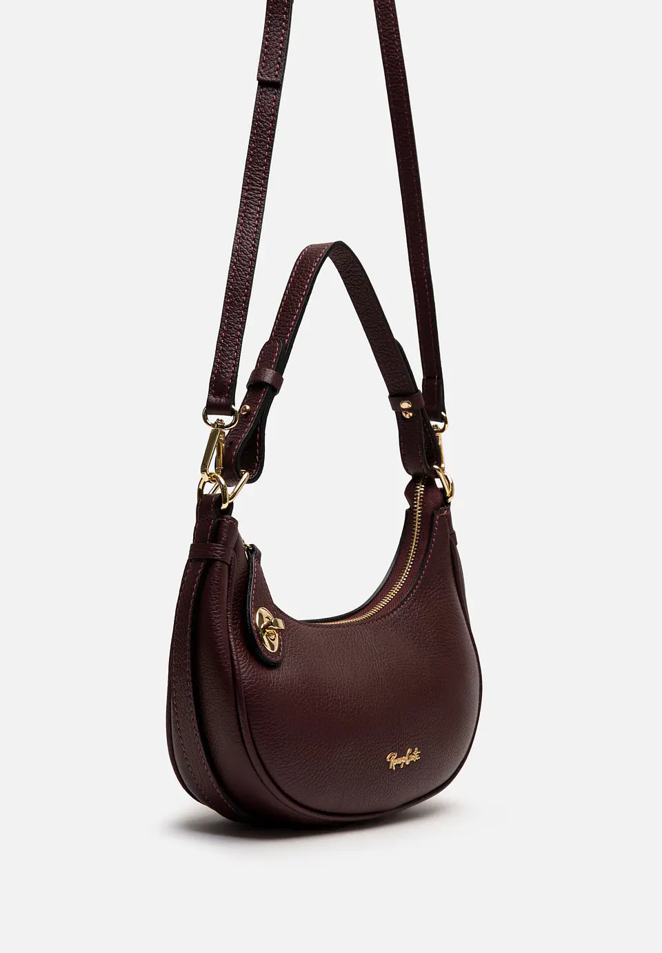 Cartera De Cuero Hobo Curve 33