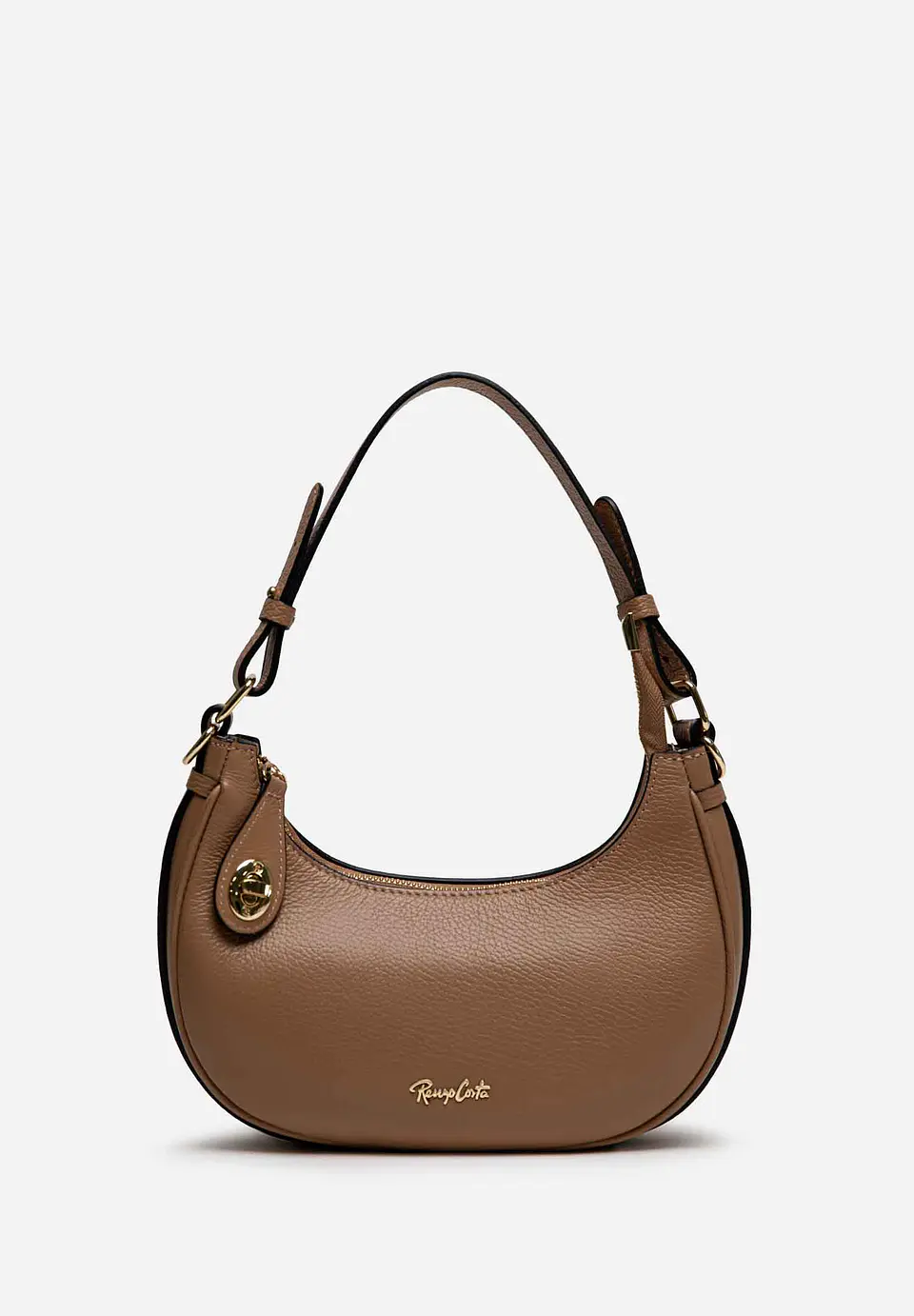 Cartera De Cuero Hobo Curve 38