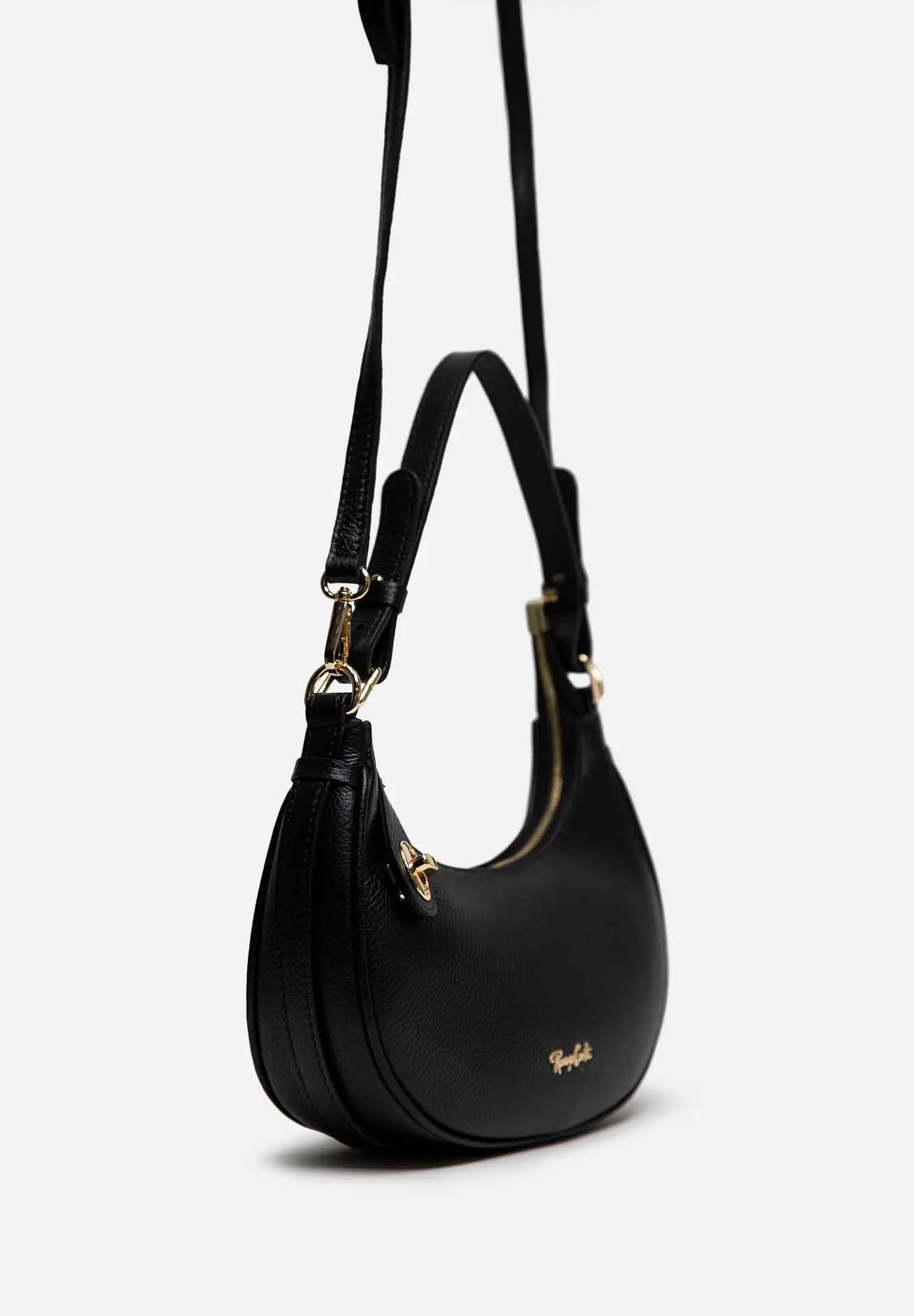 Cartera De Cuero Hobo Curve 58