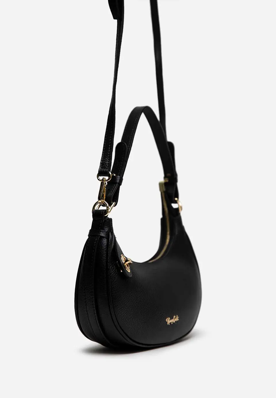 Cartera De Cuero Hobo Curve 58