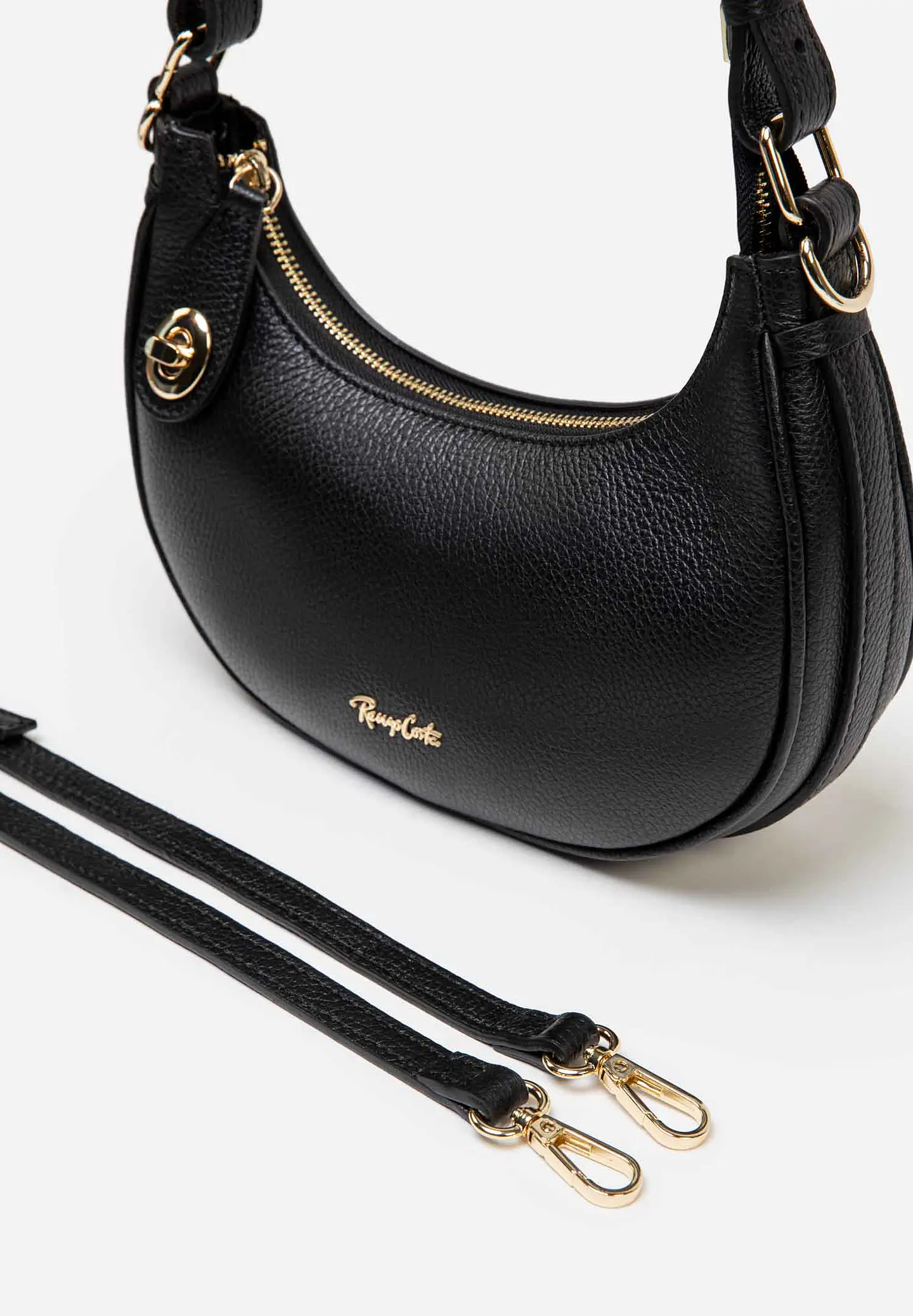 Cartera De Cuero Hobo Curve 61